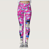 Systemfehler: Retro-Nerd-Ästhetik Leggings (Vorderseite)