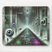 🖱️ "Systemfehler: Sind Sie wach?" Weirdcore-Maus Mousepad (Vorne)