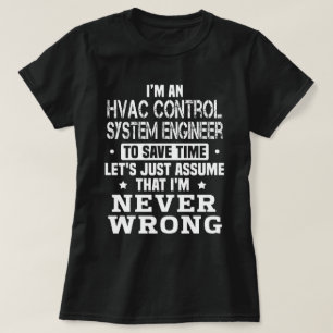 Systemingenieur für HVAC-Kontrolle T-Shirt