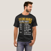 Systemingenieur für Stundensatz-Systeme T-Shirt (Vorne ganz)