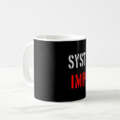 Systemisch wichtig kaffeetasse (Vorderseite Links)