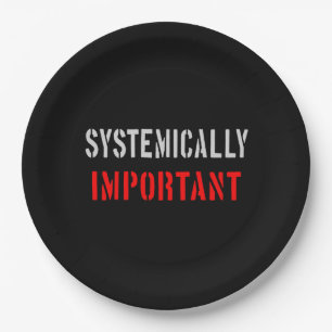 Systemisch wichtig pappteller