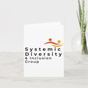 Systemisches Diversity-Inclusion-Group-Logo-Design Karte