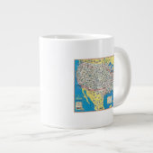 Systemkarte der American Airlines Jumbo-Tasse (Vorderseite Rechts)