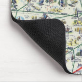 Systemkarte der American Airlines Mousepad (Ecke)