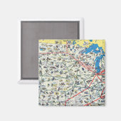 Systemkarte für American Airlines Magnet (Vorderseite/Rückseite)