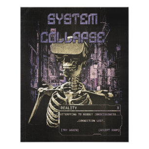 Systemkollaps - Techno-Dystopian Streetwear Fotodruck