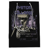 Systemkollaps - Techno-Dystopian Streetwear Mittlere Geschenktüte (Vorderseite)