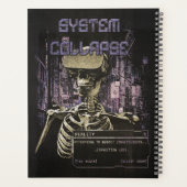 Systemkollaps - Techno-Dystopian Streetwear Planer (Rückseite)