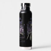 Systemkollaps - Techno-Dystopian Streetwear Trinkflasche (Rechts)
