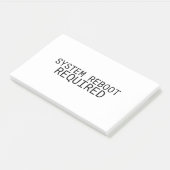 Systemneustart erforderlich Minimalist  Post-it Klebezettel (angewinkelt)