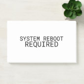 Systemneustart erforderlich Minimalist  Post-it Klebezettel (Büro)