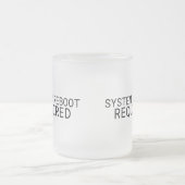 Systemneustart erforderlich Minimalistisch  Mattglastasse (Mittel)