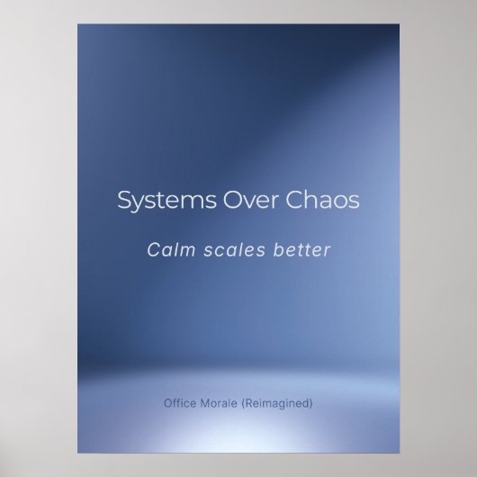 SYSTEMS OVER CHAOS POSTER (Vorne)