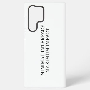 Systemschnittstelle Minimale Schnittstelle Samsung Galaxy Hülle