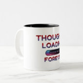 Systemstart.. Bitte warten Zweifarbige Tasse (Vorderseite Links)