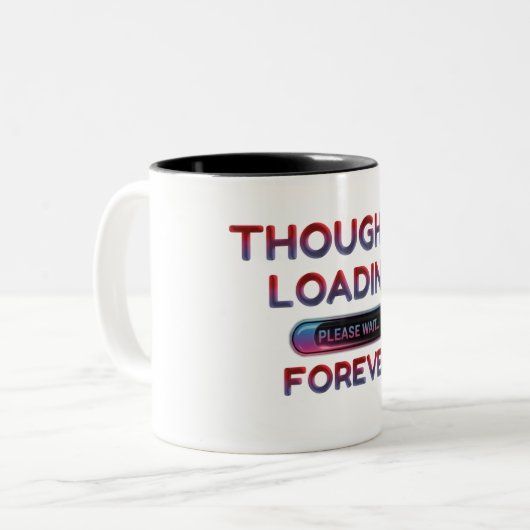 Systemstart.. Bitte warten Zweifarbige Tasse (Vorderseite Links)