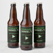 Systemwarnung Hacker-Junggesellenabschied-Bieretik Bierflaschenetikett (Flaschen)