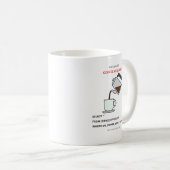 Systemwarnung Kaffee erforderlich SQL Humor Tasse (VorderseiteRechts)
