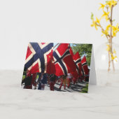 Syttende MAI-Parade Karte (Gelbe Blume)