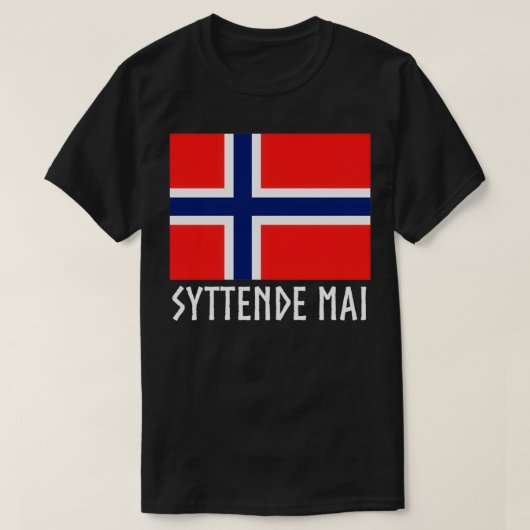 Syttender Mai Norwegisch 2 T-Shirt (Design vorne)