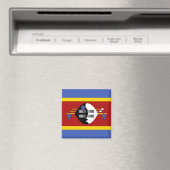 SZ001 SWAZILAND Flag, Afrika, Kühlschrank Magnet (In Situ (Geschirrspüler))
