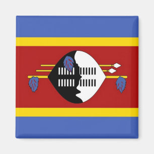 SZ001 SWAZILAND Flag, Afrika, Kühlschrank Magnet