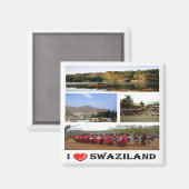 SZ008 SWAZILAND I Liebe, Mosaik, Afrika, Kühlschra Magnet (Vorderseite/Rückseite)