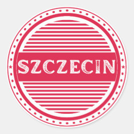 Szczecin City Pride Emblem – Polish Identity Runder Aufkleber