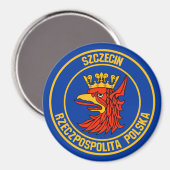 Szczecin RundEmblem Magnet (Vorderseite/Rückseite)