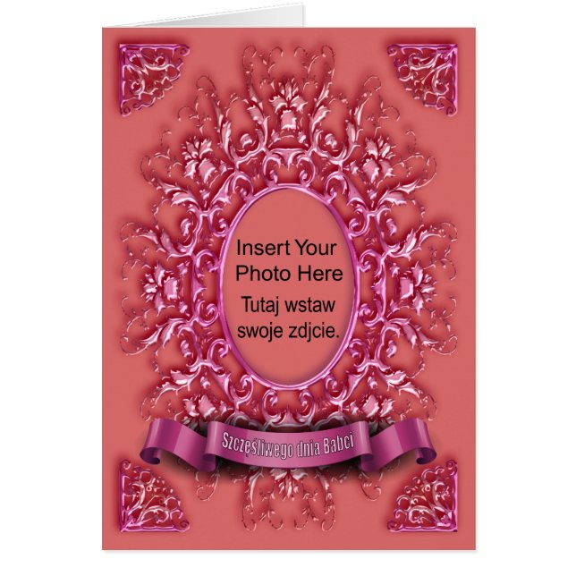 Szczęśliwego Dnia Babci - Karta Card (Vorne)