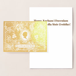 Szczęśliwego Dnia Matki - Karta Card Folienkarte