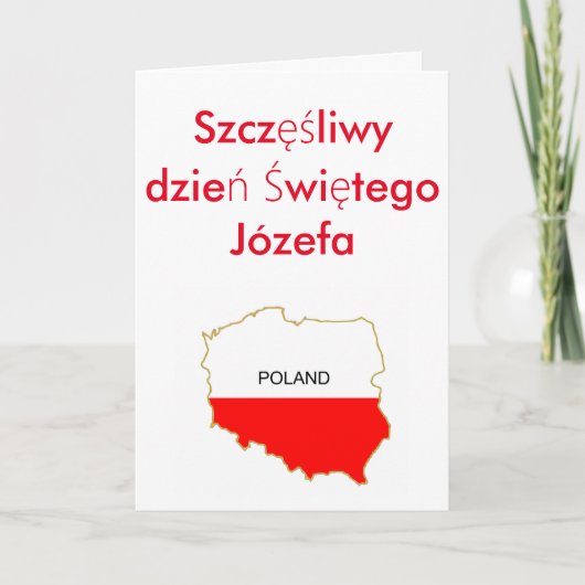 Szczęśliwy dzień Świętego Józefa Feiertagskarte (Vorderseite)