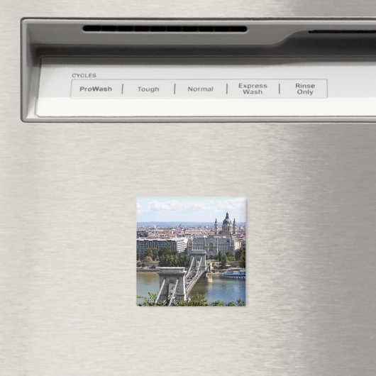 Szechenyi Chain Bridge, Budapest, Ungarn Magnet (In Situ (Geschirrspüler))