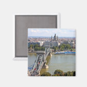 Szechenyi Chain Bridge, Budapest, Ungarn Magnet (Vorderseite/Rückseite)