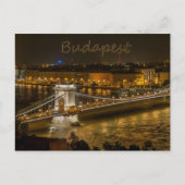 Szechenyi Chain Bridge, Budapest, Ungarn Postcard Postkarte (Vorderseite)