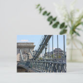 Szechenyi Chain Bridge, Budapest, Ungarn Postkarte (Stehend Vorderseite)