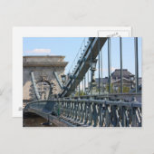 Szechenyi Chain Bridge, Budapest, Ungarn Postkarte (Vorne/Hinten)