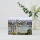 Szechenyi Chain Bridge, Budapest, Ungarn Postkarte (Stehend Vorderseite)