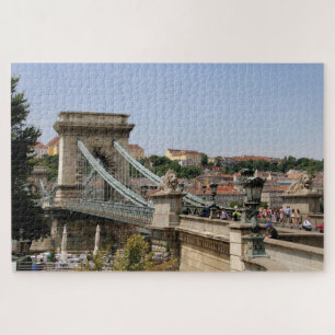 Széchenyi Chain Bridge, Budapest, Ungarn Puzzle