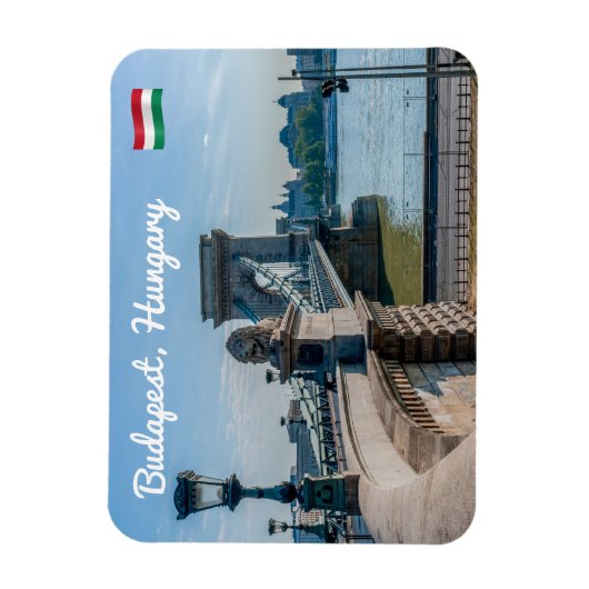 Szechenyi Chain Bridge in Budapest, Ungarn Magnet (Vertikal)