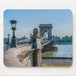 Szechenyi Chain Bridge in Budapest, Ungarn Mousepad