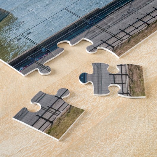 Szechenyi Chain Bridge in Budapest, Ungarn Puzzle (Seite)