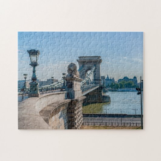 Szechenyi Chain Bridge in Budapest, Ungarn Puzzle (Horizontal)