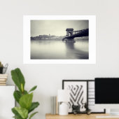 Szechenyi Kettenbrücke und Königspalast Poster (Heimbüro)