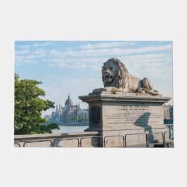 Széchenyi Kettenbrücke und Parlament von Budapest Fußmatte