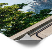 Széchenyi Kettenbrücke und Parlament von Budapest Poster (Ecke)