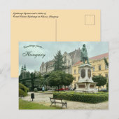 Széchenyi-Platz in Sopron Ungarn Postkarte (Vorne/Hinten)