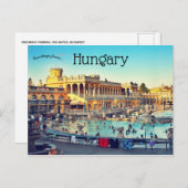 Szechenyi Thermal Wellness-Center Bäder Budapest U Postkarte (Vorne/Hinten)