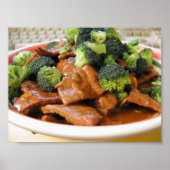 Szechwan Beef Broccoli Food Dinner Poster (Vorne)